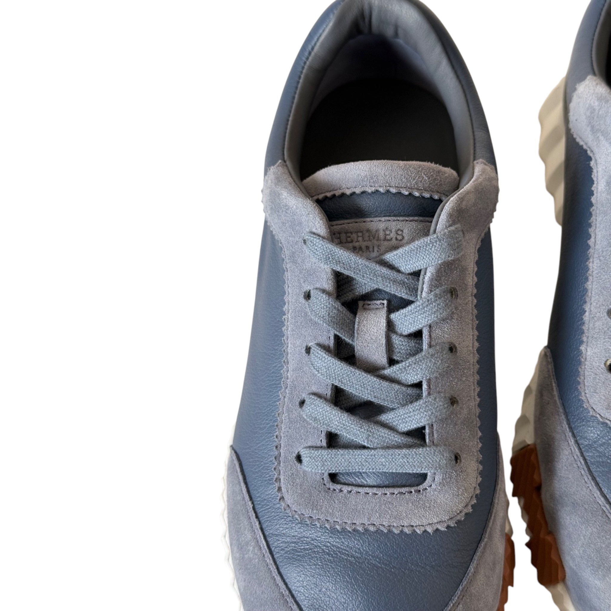 Hermes Bouncing Sneakers Women Bleu Mer (Blue) - 40 HERMES