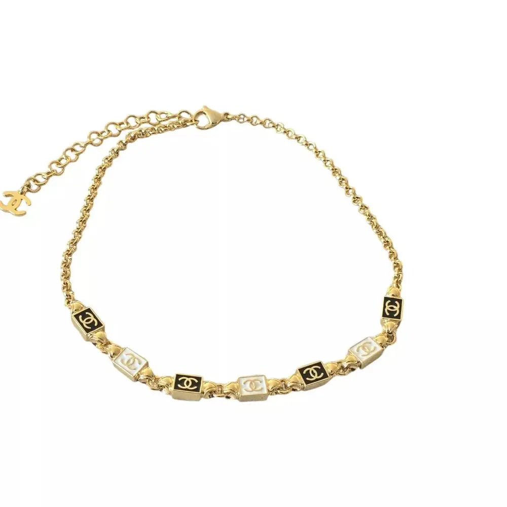 Chanel CC Stars Gold And Black/White Necklace 2024 24SS CHANEL