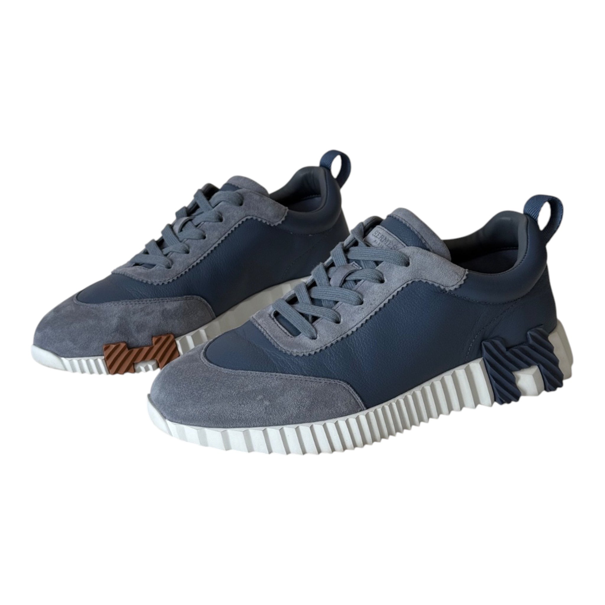 Hermes Bouncing Sneakers Women Bleu Mer (Blue) - 40 HERMES