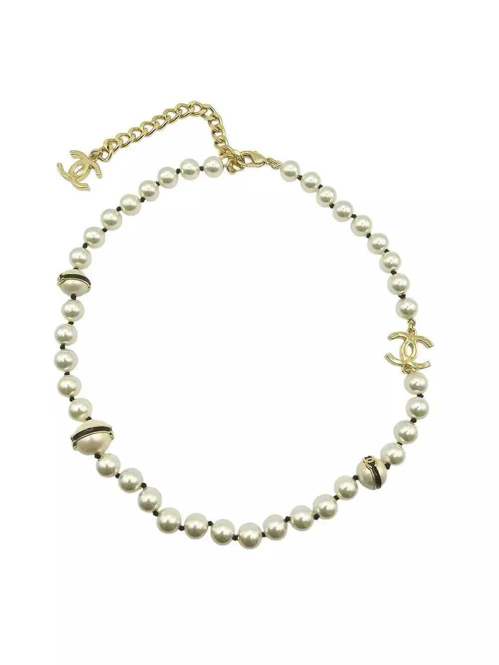 Chanel CC Faux Pearl Necklace 2024 CHANEL