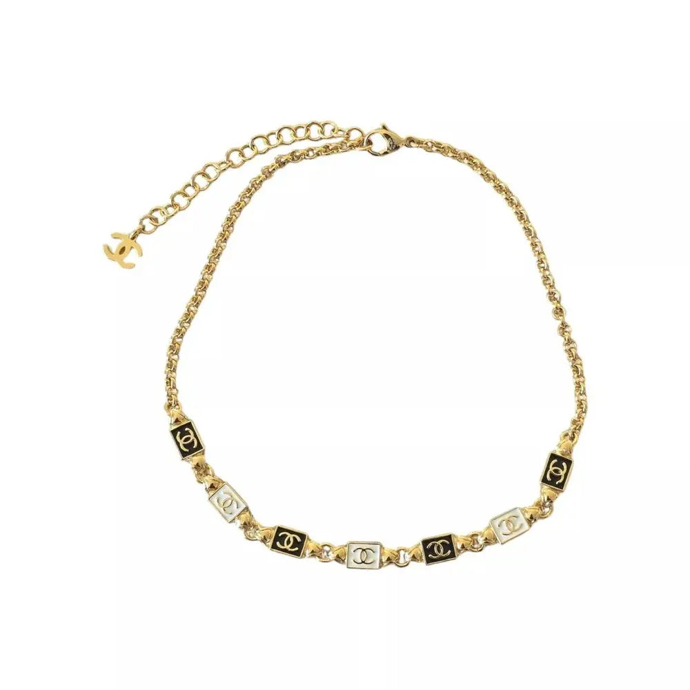 Chanel CC Stars Gold And Black/White Necklace 2024 24SS CHANEL