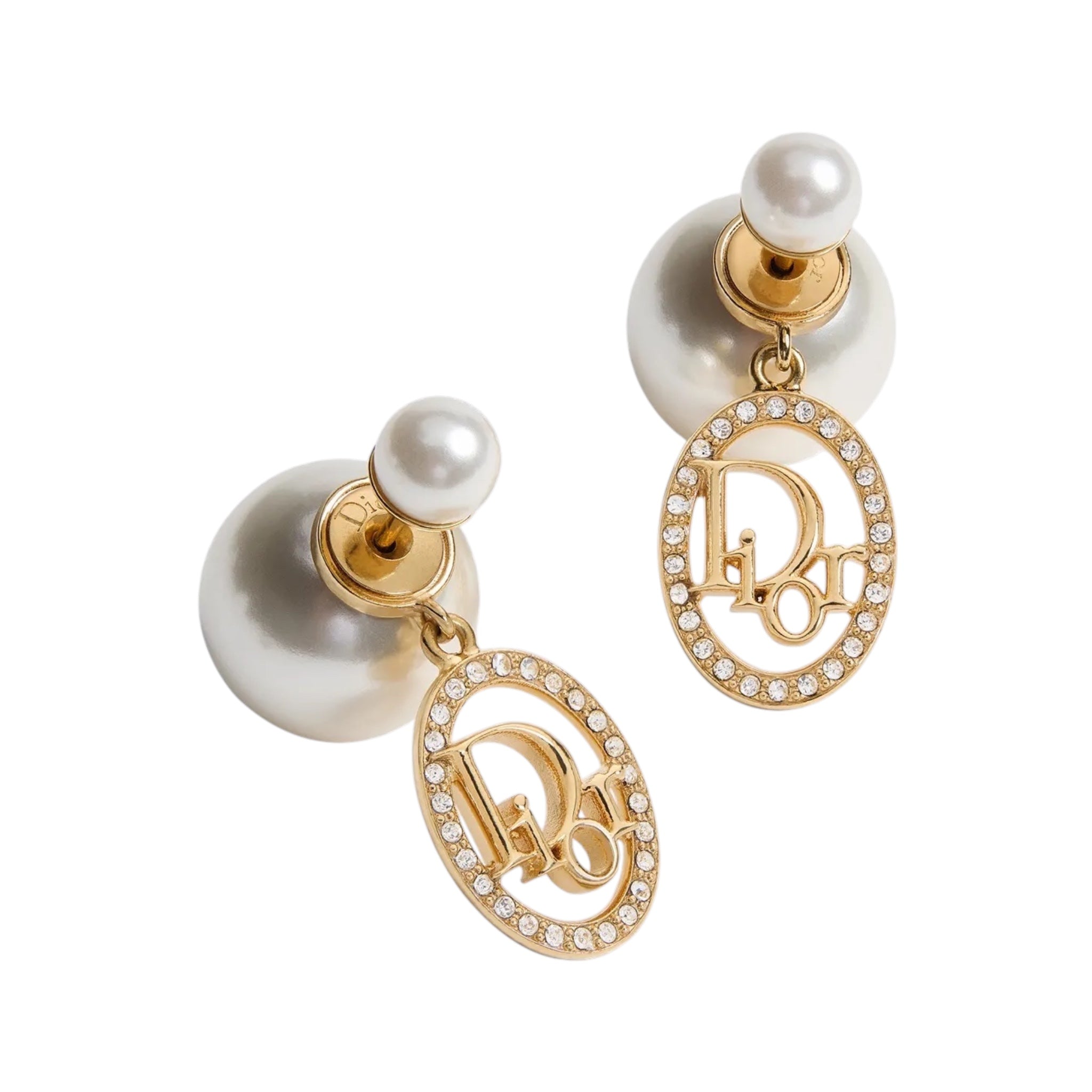 Christian Dior Tribales Gold Crystal Earrings DIOR
